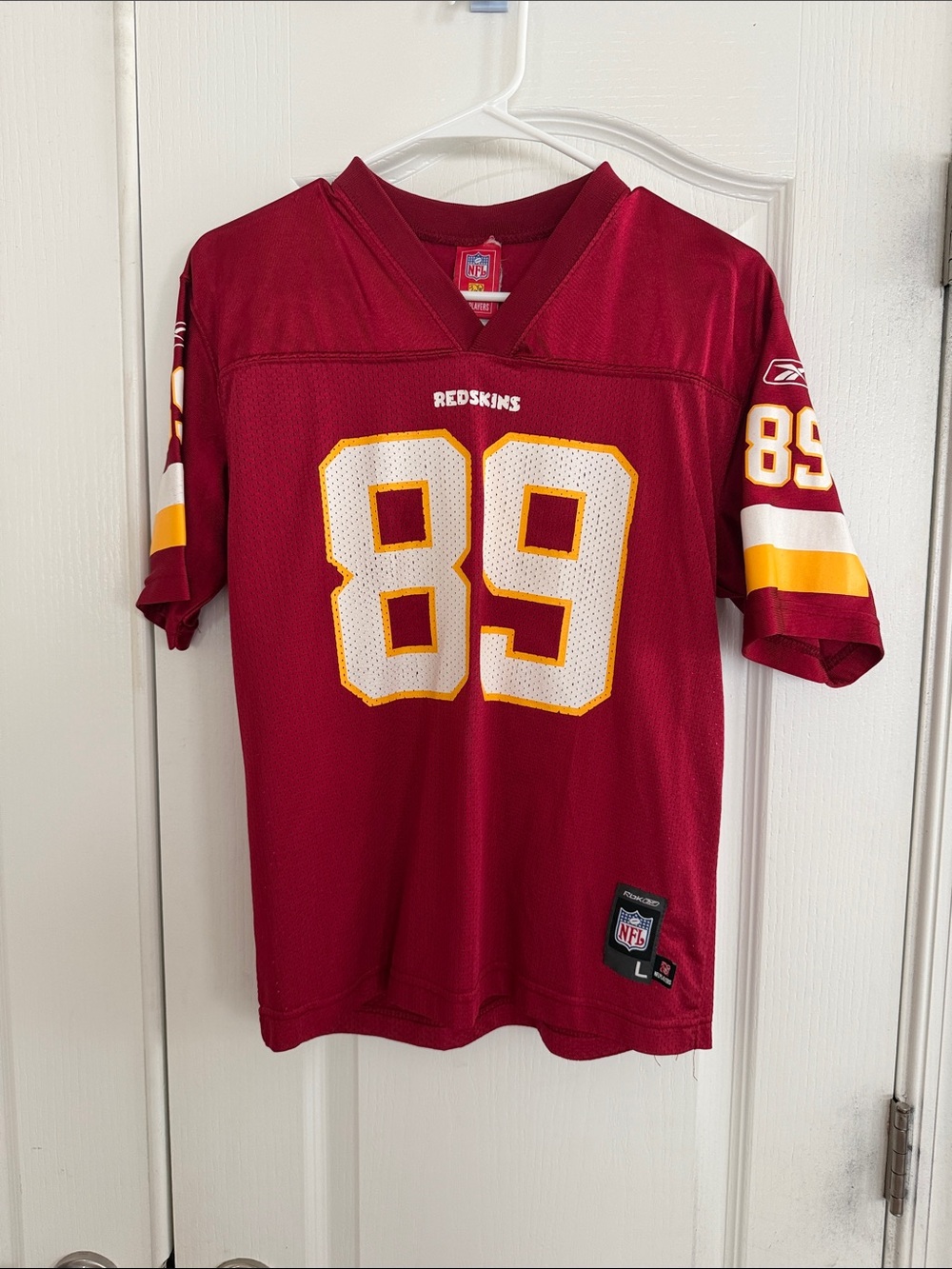 Reebok Washington Redskins Santana Moss #89 Youth Football Jersey-Mesh- Burgundy